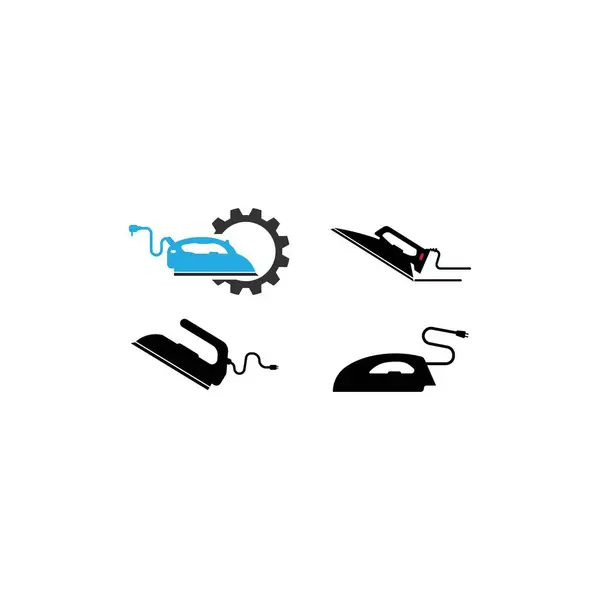 Icono Hierro Logotipo Ilustración Diseño Vectores — Vector de stock