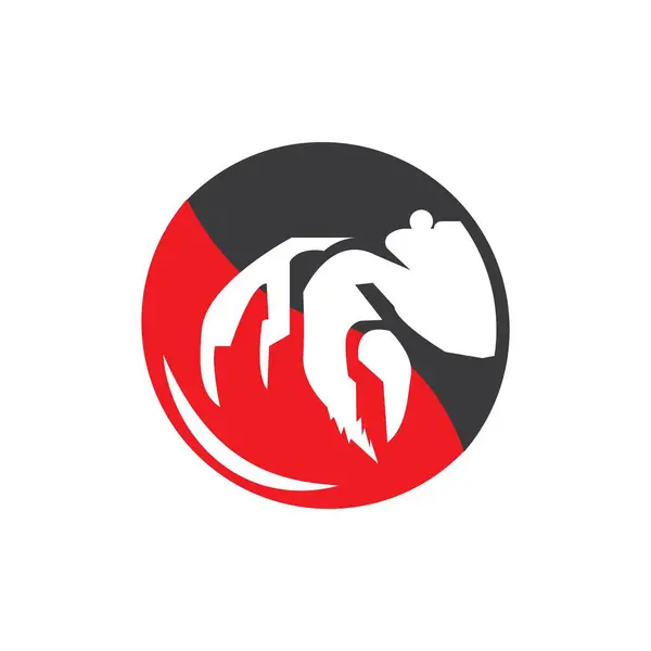 Krabbensymbol Logo Vektordesign Illustration — Stockvektor