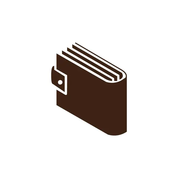 Σχεδιασμός Εικονογράφησης Διανύσματος Εικονιδίου Λογότυπου Πορτοφολιού — Διανυσματικό Αρχείο