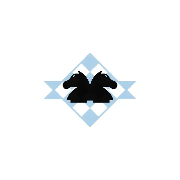 Διανυσματικό Σετ Σκακιού Για Σχεδιασμό Λογότυπου Πιόνι Πύργος Ιππότης Επίσκοπος — Διανυσματικό Αρχείο