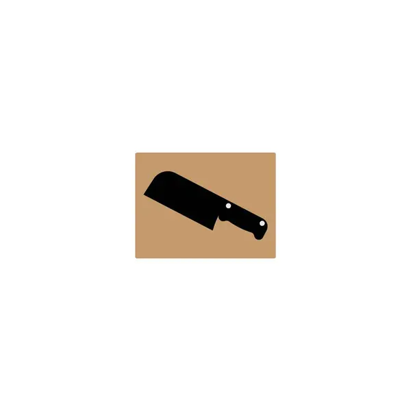 Küchenmesser Vektor Symbol Set Illustration Design — Stockvektor