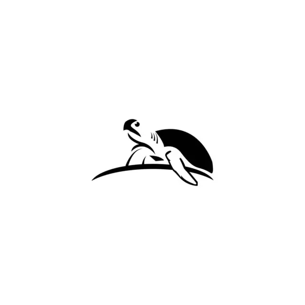 Schildkröte Symbol Illustration Design Vorlage — Stockvektor