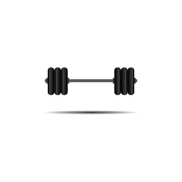 Barbell Dumbbell Gym Icon Logo Template Gym Badge Fitness Logo — Stock Vector