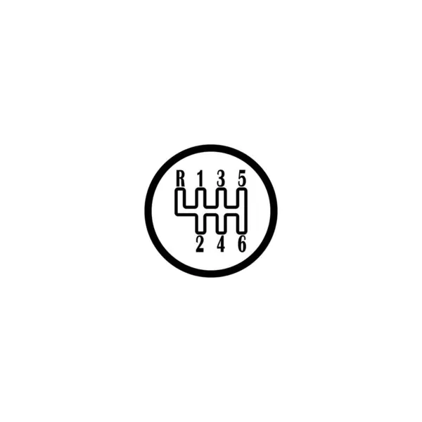 Значок Коробки Передач Шаблон Сдвига Палки Дизайн Векторной Иллюстрации — стоковый вектор