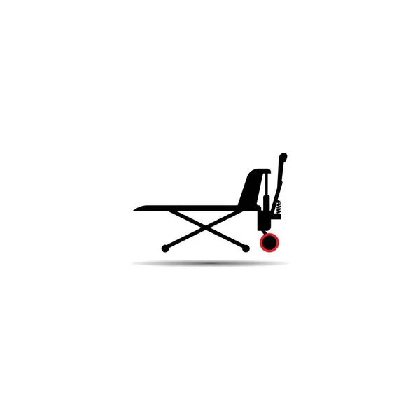 Paleti Kaldırma Işareti Paleti Kamyonu Logo Şablonu Vektör Resimleme Tasarımı — Stok Vektör
