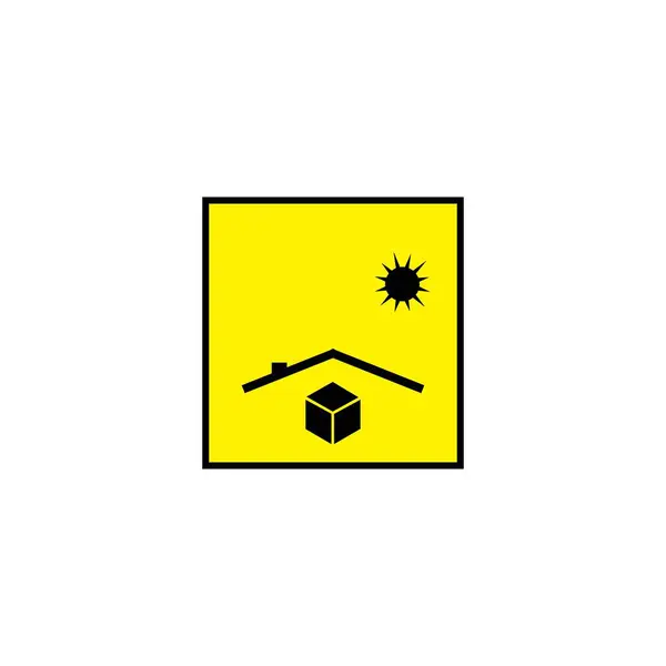Fragile Logo Icône Vecteur Concept Design — Image vectorielle