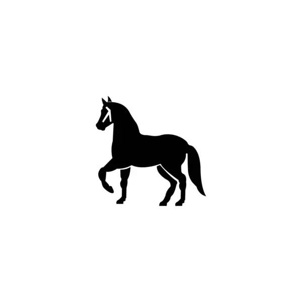 Horse Logo Template Vector Illusztráció Tervezés — Stock Vector