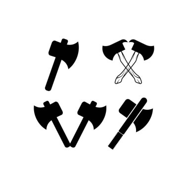 Ax icon Logo Template vector icon illustration design  clipart