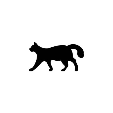 Kedi sevimli hayvan ikonu, hayvan seti vektör illüstrasyonu üretir