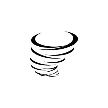 Tornado simgesi logo vektör tasarım şablonu