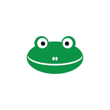 Kurbağa Logosu Şablonu vektör çizimi tasarımı