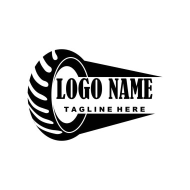 araba lastiği simgesi logo vektör tasarım şablonu