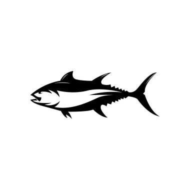 tuna fish icon logo vector design template