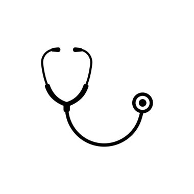 Doktor simgesi düz vektör çizimi