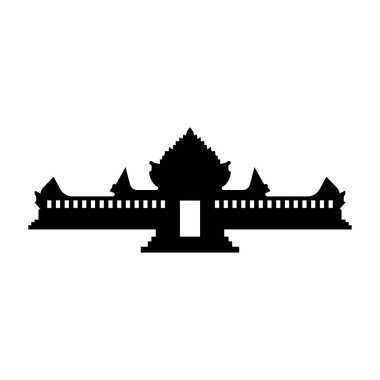 pagoda temple icon logo vector design template
