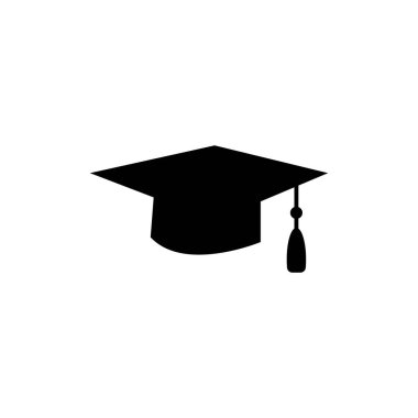 toga cap icon, vector illustration logo template.