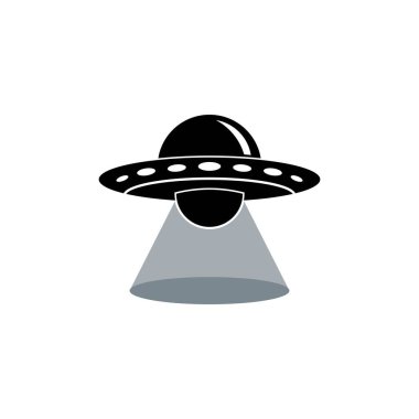 UFO vektör logo şablonu çizim tasarımı