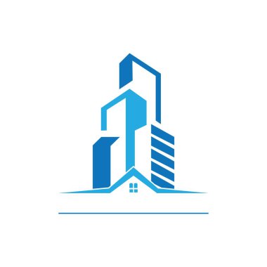 apartment icon logo vector design template