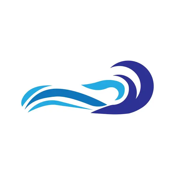 Su Dalgası sembolü ve simge logo şablonu vektörü