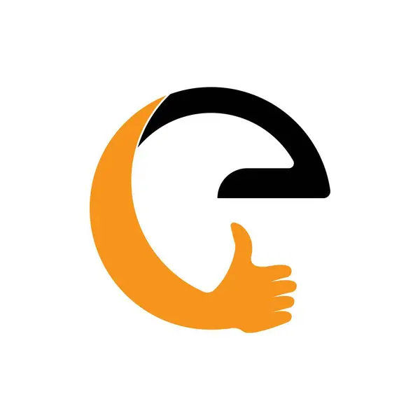 Come Icona Del Pollice Logo Disegno Vettoriale Illustrazione — Vettoriale Stock