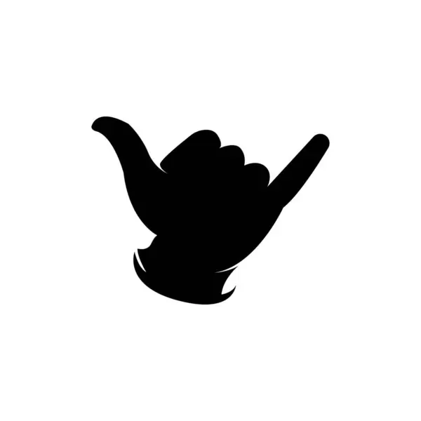 Shaka Hände Symbol Logo Vektor Design Illustration — Stockvektor