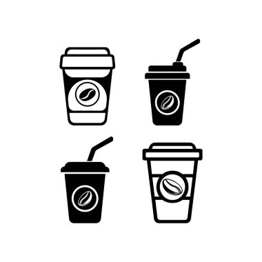 coffee cup icon. vector illustration logo design.