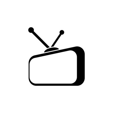 TV logo tasarımı düz simge