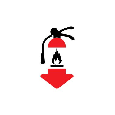 fire extinguisher icon. vector illustration logo design.