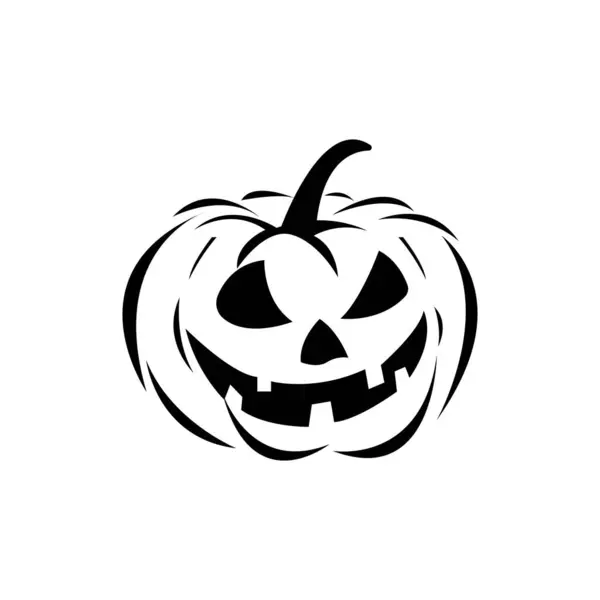 Шаблон Векторного Дизайна Логотипа Хэллоуина — стоковый вектор