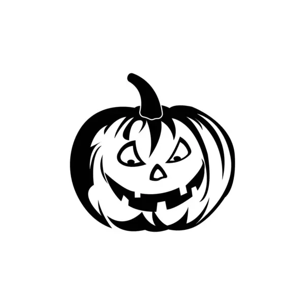 Cadılar Bayramı Simgesi Logo Vektör Tasarım Şablonu — Stok Vektör