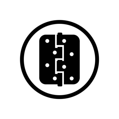 Kapı menteşesi simge tasarım şablonu. Moda tarzı, vektör illüstrasyonu