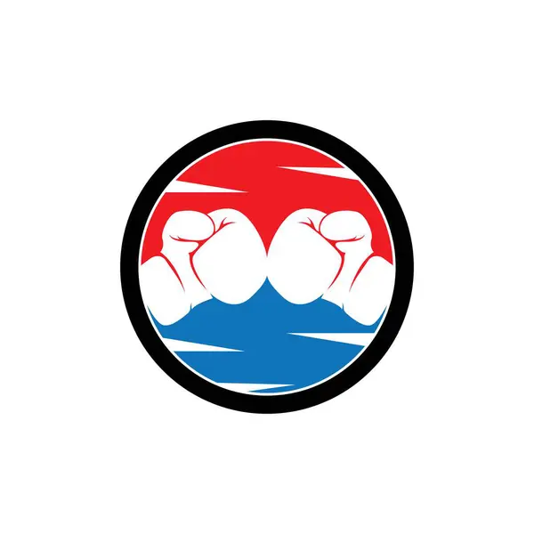 Boks eldivenleri logo vektör resimleme tasarımı