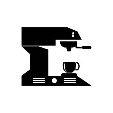 coffee maker icon vector illustration logo template.