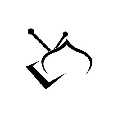 TV logo tasarımı düz simge