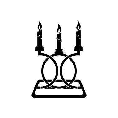 Mum simgesi vektör illüstrasyon şablonu tasarımı