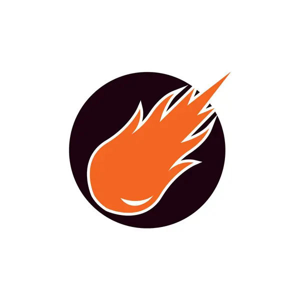 Meteor logo vektör şablonu tasarımı