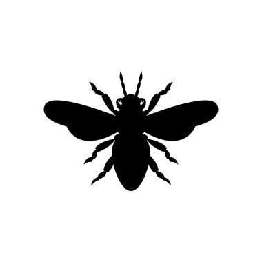 Arı veya bal peteği logosu, simge çizim vektörü