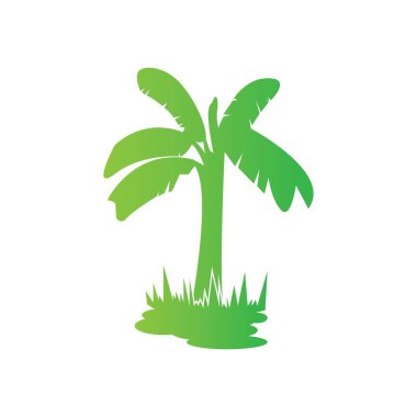 Muz logosu, ikon illüstrasyon vektör tasarımı