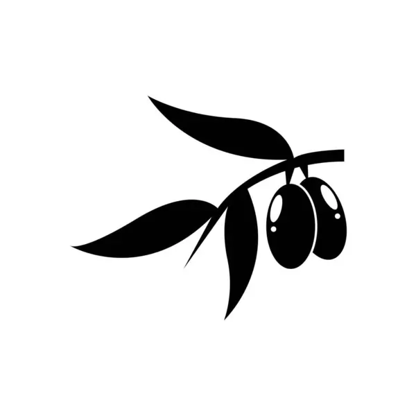 Zeytin logo vektör illüstrasyon tasarım seti