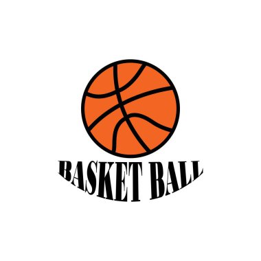 Basketbol potası simgesi vektör illüstrasyon logo şablonu.