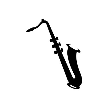 Klasik trompet logosu, ikon vektör illüstrasyon tasarımı