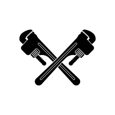 boru anahtarı simgesi vektör çizim sembolü tasarımı