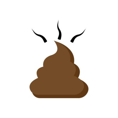 Poop shit vector icon illustration sign for web and design