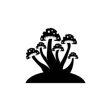 Mantar simgesi illüstrasyon izole vektör işareti simgesi