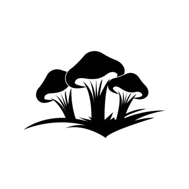 Mantar simgesi illüstrasyon izole vektör işareti simgesi