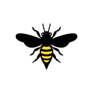 Arı veya bal peteği logosu, simge çizim vektörü