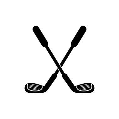Golf simgesi vektör illüstrasyon logo şablonu