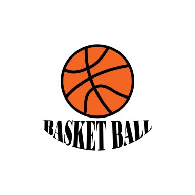 Basketbol potası simgesi vektör illüstrasyon logo şablonu.