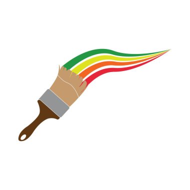 Logo Şablonu Vektör İllüstrasyon Tasarımı Boyanıyor