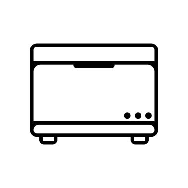 Buzdolabı simgesi, beyaz arkaplanda izole edilmiş logo